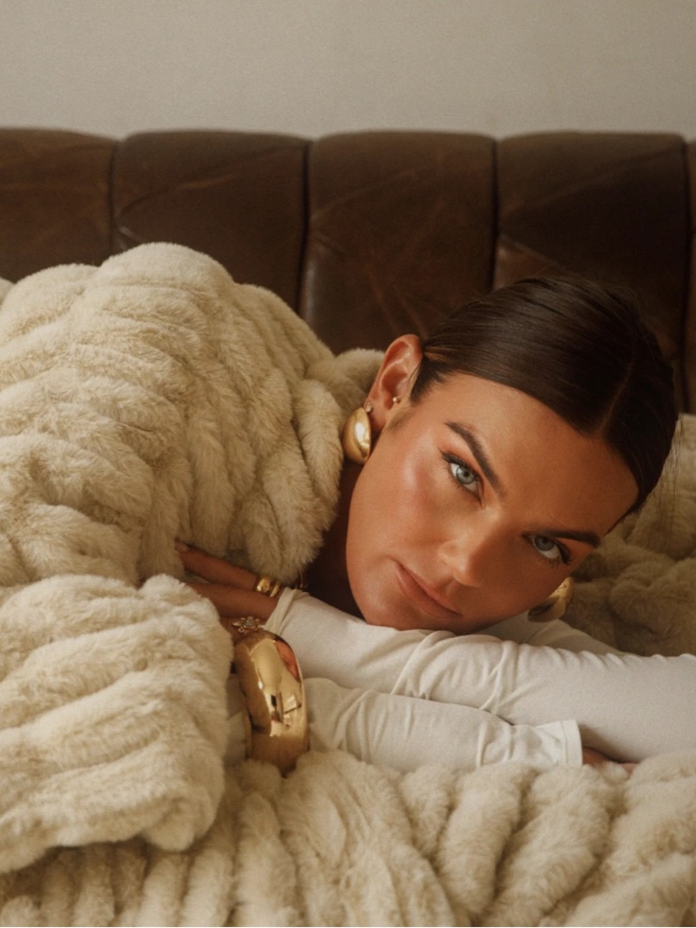 Lola x Tezza Blanket in Honey Cloud